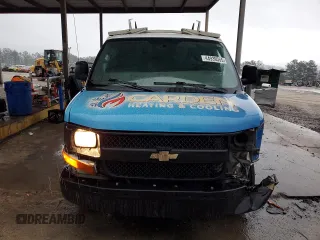 2015 Chevrolet Express Cargo with VIN 1GCWGFCF9F1276785, listed as a Copart auction lot 44939555 with 216,253 mi miles and Salvage title. Bid and sale history available at DreamBid. Image 5.