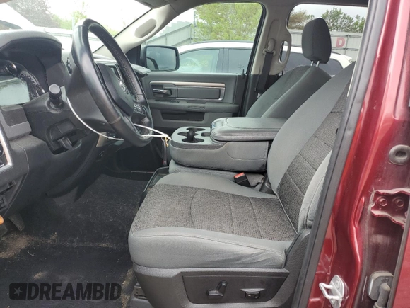 2017 Ram 1500 Big Horn with VIN 1C6RR7LM2HS878833, listed as a Copart auction lot 55676235 with 169,990 mi miles and Clean title. Bid and sale history available at DreamBid. Image 7.