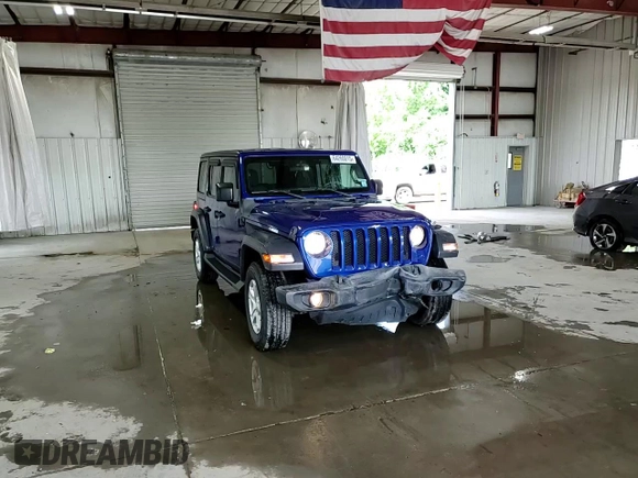 2018 Jeep Wrangler Unlimited Sport S with VIN 1C4HJXDN9JW187039, listed as a Copart auction lot 64260015 with 40,361 mi miles and Salvage title. Bid and sale history available at DreamBid. Image 14.