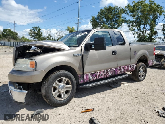 2005 Ford F-150 STX with VIN 1FTRX12W65FB55666, listed as a Copart auction lot 49059735 with 123,237 mi miles and Non Repairable. Bid and sale history available at carsss.com. Image 1.