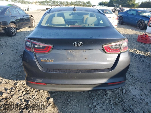 2015 Kia Optima Hybrid with VIN KNAGM4AD1F5079389, listed as a Copart auction lot 68497174 with 0 mi miles and Clean Title. Bid and sale history available at carsss.com. Image 6.