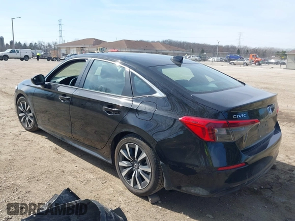 2024 Honda Civic Sedan EX with VIN 2HGFE1F76RH333674, listed as a IAAI auction lot 41774348 with 5,380 mi miles. Bid and sale history available at carsss.com. Image 3.