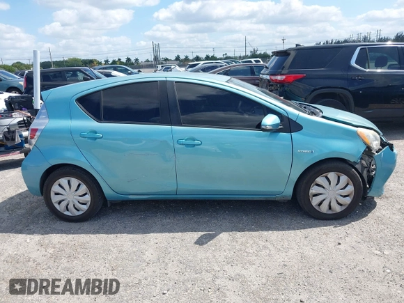 2013 Toyota Prius One with VIN JTDKDTB33D1051613, listed as a IAAI auction lot 42081513 with 97,101 mi miles. Bid and sale history available at carsss.com. Image 13.