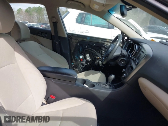 2013 Kia Optima LX with VIN 5XXGM4A76DG156179, listed as a IAAI auction lot 41829910 with 125,968 mi miles. Bid and sale history available at carsss.com. Image 5.