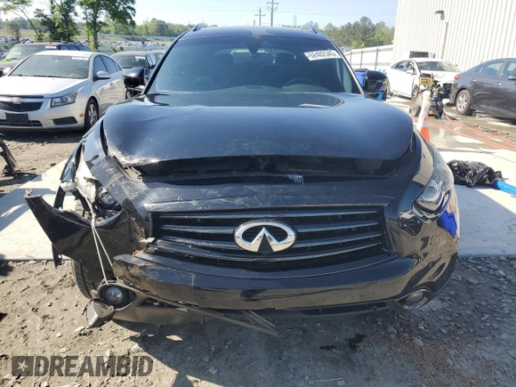 2016 Infiniti QX70 with VIN JN8CS1MU5GM671150, listed as a Copart auction lot 52482345 with 138,204 mi miles and Salvage title. Bid and sale history available at DreamBid. Image 5.