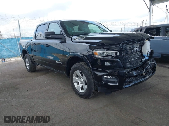 2025 Ram 1500 Big Horn with VIN 1C6RRFFG7SN506037, listed as a IAAI auction lot 41915215 with 2,137 mi miles. Bid and sale history available at carsss.com. Image 1.