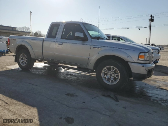 2010 Ford Ranger XLT with VIN 1FTLR4FE6APA22655, listed as a Copart auction lot 48412975 with 142,675 mi miles and Salvage Title. Bid and sale history available at carsss.com. Image 4.