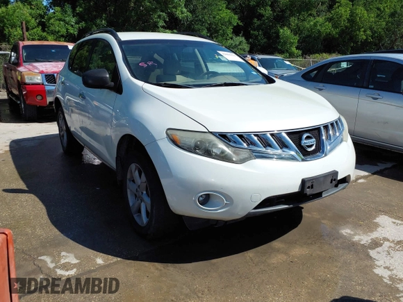 2010 Nissan Murano SL with VIN JN8AZ1MW9AW123166, listed as a IAAI auction lot 42096111 with 254,935 mi miles. Bid and sale history available at carsss.com. Image 1.