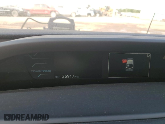 2017 Toyota Prius Plus with VIN JTDKARFP6H3045291, listed as a Copart auction lot 60299385 with 26,917 mi miles and Salvage title. Bid and sale history available at DreamBid. Image 9.
