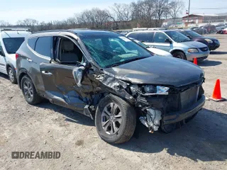 2014 Hyundai Santa Fe Sport with VIN 5XYZU3LB9EG223746, listed as a IAAI auction lot 41717037 with 108,820 mi miles. Bid and sale history available at carsss.com. Image 1.