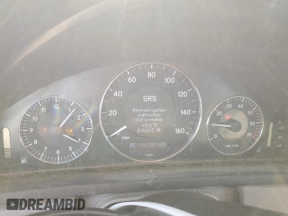 2006 Mercedes-Benz CLK 350 with VIN WDBTK56G56T062704, listed as a Copart auction lot 75333534 with 135,550 mi miles and Salvage Title. Bid and sale history available at DreamBid. Image 9.