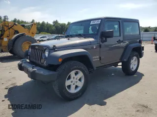 2017 Jeep Wrangler Sport z VIN 1C4AJWAG4HL722176, wystawiony jako Copart lot #65481345 z przebiegiem 72 492 mil mil oraz Szkoda całkowita • Salvage title. Historia ofert i sprzedaży dostępna na DreamBid. Obrazek 1.