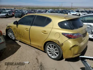 2011 Lexus CT 200h with VIN JTHKD5BH8B2041432, listed as a Copart auction lot 50559935 with 119,467 mi miles and Salvage title. Bid and sale history available at DreamBid. Image 2.