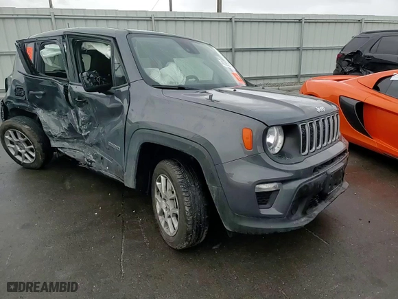 2023 Jeep Renegade Latitude with VIN ZACNJDB16PPP21487, listed as a Copart auction lot 45395295 with 0 mi miles and Salvage Title. Bid and sale history available at carsss.com. Image 11.