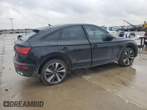 2024 Audi SQ5 Sportback Premium Plus with VIN WA124AFYXR2074022, listed as a Copart auction lot 87796575 with 6,124 mi miles and Clean title. Bid and sale history available at DreamBid. Image 3.