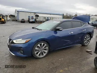 2019 Nissan Maxima SV with VIN 1N4AA6AV6KC381911, listed as a Copart auction lot 51733385 with 27,681 mi miles and Salvage Title. Bid and sale history available at DreamBid. Image 1.