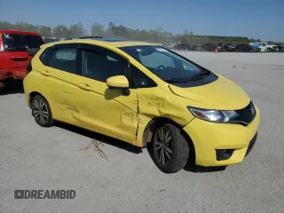 2015 Honda Fit EX-L with VIN 3HGGK5H86FM747285, listed as a Copart auction lot 53034715 with 102,236 mi miles and Salvage Title. Bid and sale history available at DreamBid. Image 4.