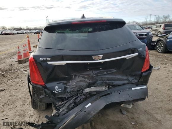 2017 Cadillac XT5 Luxury FWD with VIN 1GYKNBRS8HZ182817, listed as a Copart auction lot 44409345 with 93,352 mi miles and Salvage Title. Bid and sale history available at carsss.com. Image 6.