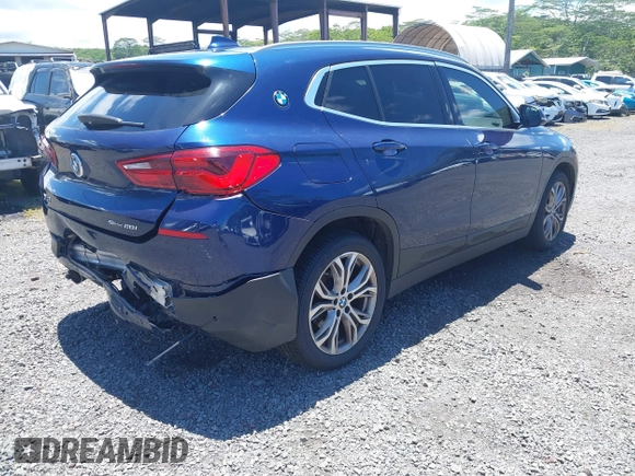 2020 BMW X2 sDrive28i with VIN WBXYH9C05L5P25132, listed as a IAAI auction lot 42269935 with 55,508 mi miles and . Bid and sale history available at DreamBid. Image 4.