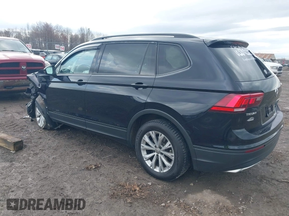 2019 Volkswagen Tiguan S with VIN 3VV0B7AX0KM046024, listed as a IAAI auction lot 41924867 with 126,729 mi miles and . Bid and sale history available at DreamBid. Image 3.