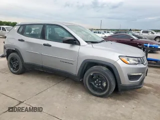 2021 Jeep Compass Sport с VIN 3C4NJCABXMT560301, выставлен на аукционе Copart как лот 59361585 с пробегом 14 872 миль миль и Списание • Salvage title. История ставок и продаж доступна на DreamBid. Изображение 4.