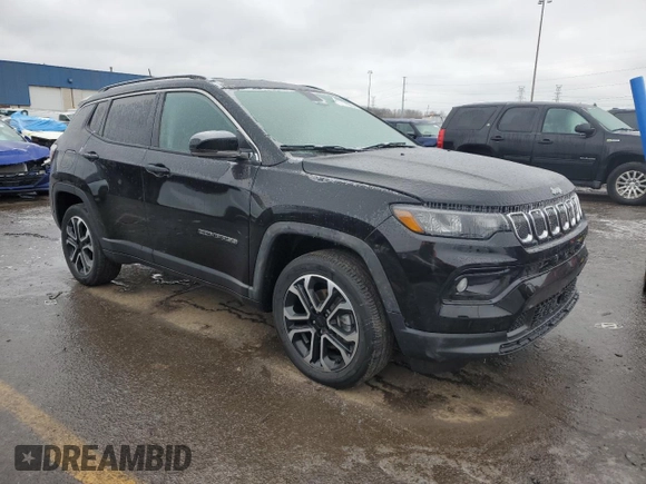 2022 Jeep Compass High Altitude with VIN 3C4NJDCB0NT186172, listed as a Copart auction lot 44269575 with 16,546 mi miles and Clean Title. Bid and sale history available at carsss.com. Image 4.