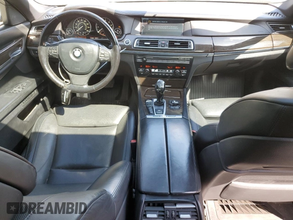 2012 BMW 7 Series 750i xDrive with VIN WBAKC6C56CC396591, listed as a Copart auction lot 53365865 with 119,603 mi miles and Salvage Title. Bid and sale history available at DreamBid. Image 8.