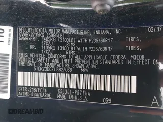 2017 Toyota Sienna LE Auto Access Seat with VIN 5TDKZ3DC7HS827068, listed as a IAAI auction lot 42088371 with 114,630 mi miles. Bid and sale history available at carsss.com. Image 9.