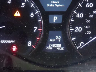 2007 Lexus LS 460 with VIN JTHBL46F775045497, listed as a IAAI auction lot 42088657 with 248,208 mi miles. Bid and sale history available at carsss.com. Image 7.