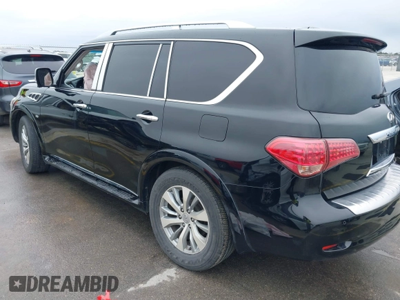 2015 Infiniti QX80 with VIN JN8AZ2NF2F9573817, listed as a IAAI auction lot 41640980 with 141,945 mi miles and . Bid and sale history available at DreamBid. Image 3.