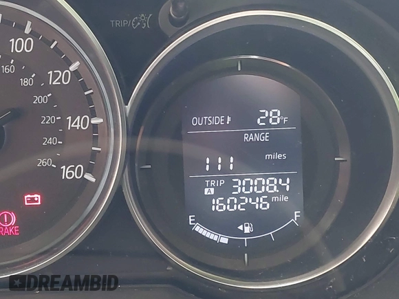 2016 Mazda CX-5 Touring with VIN JM3KE2CY0G0691927, listed as a IAAI auction lot 41611743 with 160,246 mi miles. Bid and sale history available at carsss.com. Image 15.
