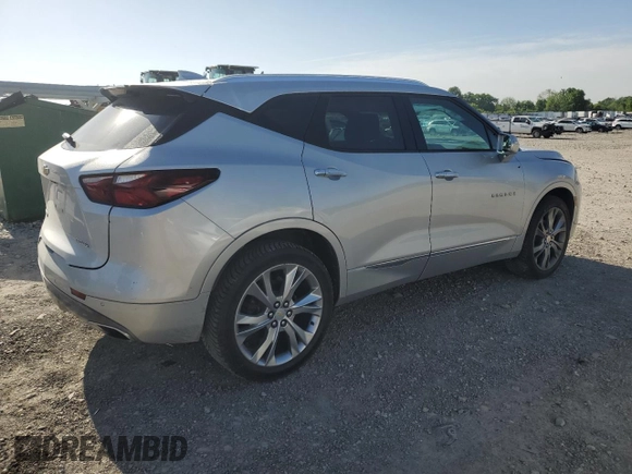 2020 Chevrolet Blazer Premier with VIN 3GNKBFRS0LS716394, listed as a Copart auction lot 57030775 with 54,665 mi miles and Salvage title. Bid and sale history available at DreamBid. Image 3.