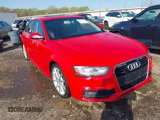2014 Audi A4 Prestige z VIN WAUKFAFL5EN006561, wystawiony jako IAAI lot #42046311 z przebiegiem 158 288 mil mil oraz . Historia ofert i sprzedaży dostępna na DreamBid. Obrazek 1.
