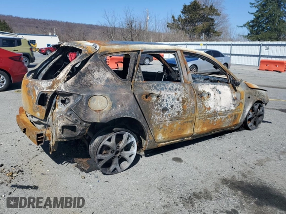 2008 Mazda 3 s GT *Ltd Avail* with VIN JM1BK344881871073, listed as a Copart auction lot 50202045 with Not Provided miles and Salvage Title. Bid and sale history available at carsss.com. Image 3.