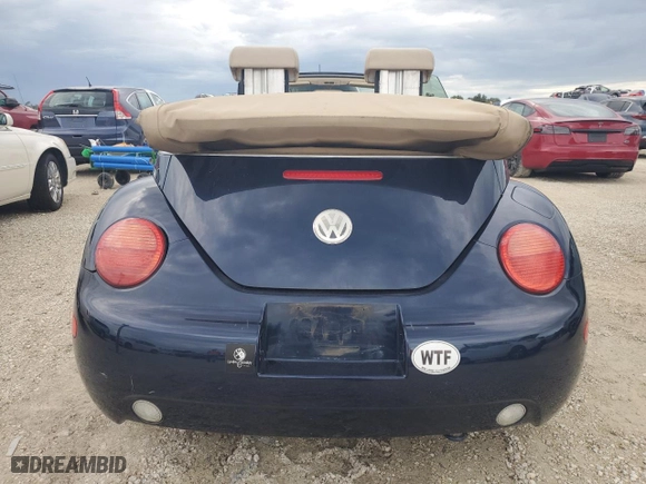 2005 Volkswagen New Beetle Convertible GLS with VIN 3VWCM31Y45M316168, listed as a Copart auction lot 74534754 with 152,394 mi miles and Non Repairable. Bid and sale history available at carsss.com. Image 6.