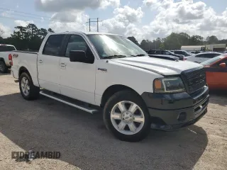 2007 Ford F-150 XLT with VIN 1FTPW12V27KD37683, listed as a Copart auction lot 61747115 with 189,674 mi miles and Salvage title. Bid and sale history available at DreamBid. Image 4.