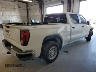 2024 GMC Sierra 1500 Pro with VIN 1GTUUAED1RZ197826, listed as a Copart auction lot 64646074 with 0 mi miles and Salvage Title. Bid and sale history available at carsss.com. Image 3.