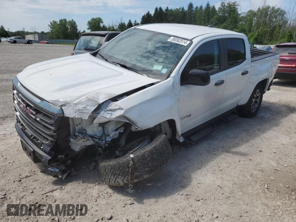 2022 GMC Canyon 4WD AT4 w/Leather with VIN 1GTG6FENXN1155791, listed as a Copart auction lot 59262514 with 31,303 mi miles and Salvage Title. Bid and sale history available at carsss.com. Image 1.