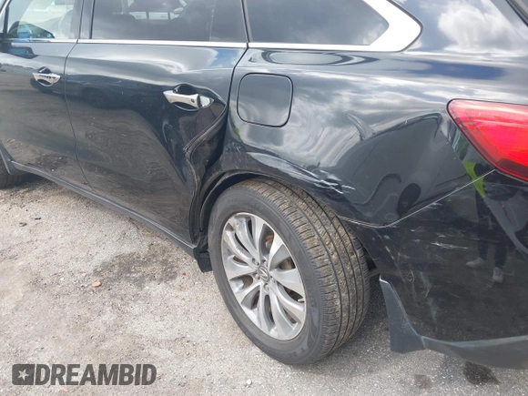 2016 Acura MDX w/Tech with VIN 5FRYD3H44GB021119, listed as a IAAI auction lot 41946691 with 179,222 mi miles. Bid and sale history available at carsss.com. Image 6.