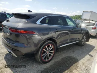 2021 Jaguar F-Pace S with VIN SADCJ2EU7MA668268, listed as a Copart auction lot 56007285 with 30,836 mi miles and Salvage title. Bid and sale history available at DreamBid. Image 3.