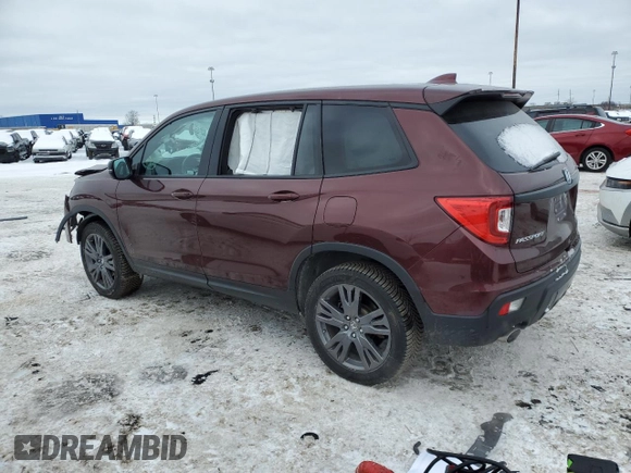 2019 Honda Passport EX-L with VIN 5FNYF8H52KB013403, listed as a Copart auction lot 46288945 with 50,848 mi miles and Clean title. Bid and sale history available at DreamBid. Image 2.