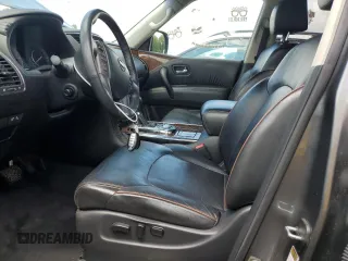 2017 Nissan Armada Platinum with VIN JN8AY2NF5H9303146, listed as a Copart auction lot 56524074 with 64,541 mi miles and Salvage Title. Bid and sale history available at carsss.com. Image 7.