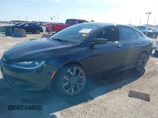 2015 Chrysler 200 S with VIN 1C3CCCBG7FN581173, listed as a IAAI auction lot 41679322 with 188,235 mi miles. Bid and sale history available at carsss.com. Image 2.