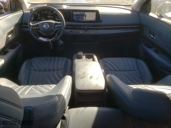2023 Nissan ARIYA PLATINUM+ with VIN JN1DF0CD9PM709899, listed as a Copart auction lot 87288824 with 12,375 mi miles and Salvage Title. Bid and sale history available at carsss.com. Image 8.