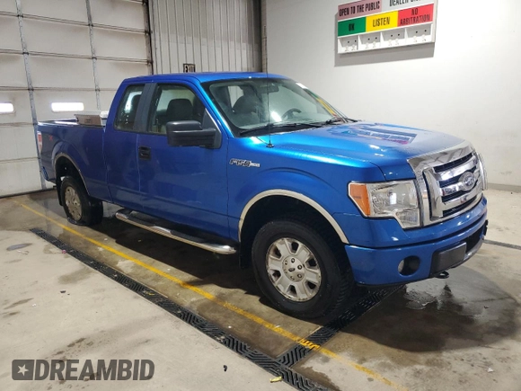 2010 Ford F-150 XL with VIN 1FTEX1EW8AFB96532, listed as a Copart auction lot 53133575 with 203,518 mi miles and Salvage Title. Bid and sale history available at carsss.com. Image 4.
