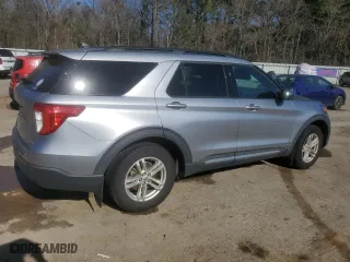 2021 Ford Explorer XLT with VIN 1FMSK8DH4MGA58218, listed as a Copart auction lot 48386955 with 57,581 mi miles and Non Repairable. Bid and sale history available at carsss.com. Image 3.