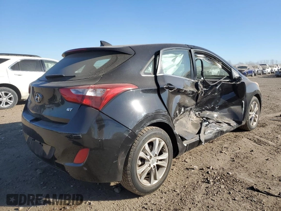 2013 Hyundai Elantra GT GLS with VIN KMHD35LE3DU137344, listed as a Copart auction lot 87622635 with 54,320 mi miles and Salvage Title. Bid and sale history available at carsss.com. Image 3.