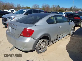 2005 Scion tC with VIN JTKDE177250062379, listed as a IAAI auction lot 41597376 with 220,110 mi miles. Bid and sale history available at carsss.com. Image 4.
