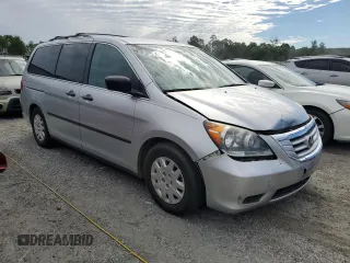2010 Honda Odyssey LX with VIN 5FNRL3H25AB027316, listed as a Copart auction lot 57937805 with 181,551 mi miles and Salvage title. Bid and sale history available at DreamBid. Image 4.