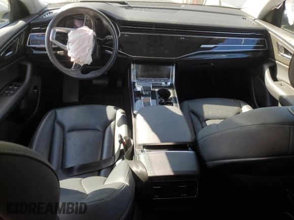 2020 Audi Q8 Premium Plus with VIN WA1BVAF10LD014844, listed as a Copart auction lot 83256404 with 0 mi miles and Salvage Title. Bid and sale history available at carsss.com. Image 8.